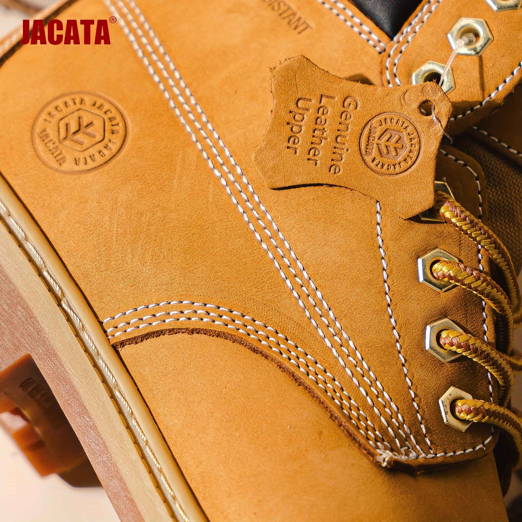 Boots For Men British Style Outdoor All In One Big Yellow Boots Warm Fashion Trend Casual Lace Up Couple Hiking Boots Shop The Latest Trends Temu details 2