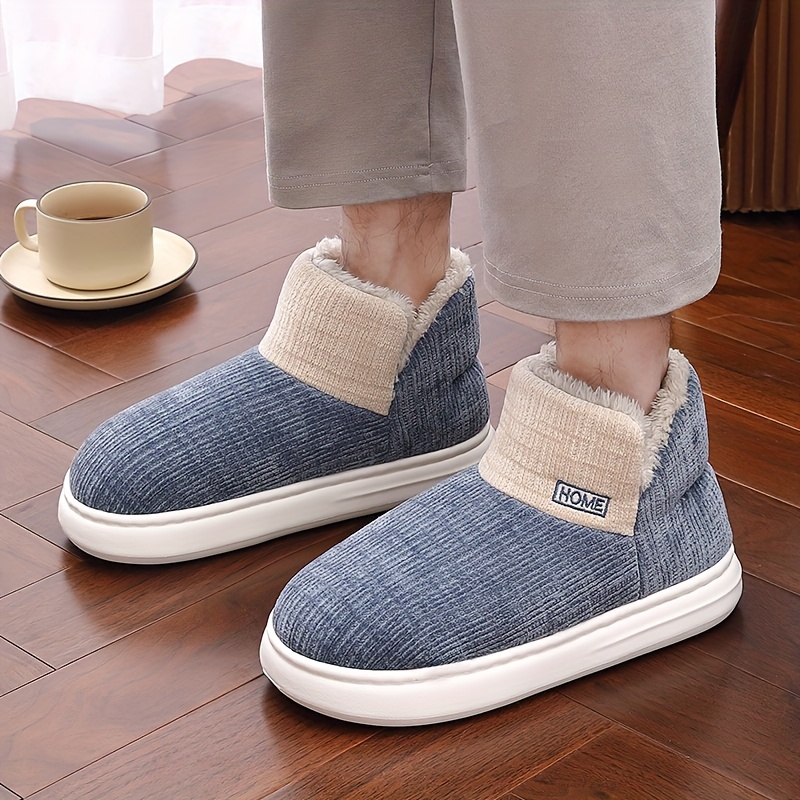 fashion snow boots men s anti skid windproof high top slip details 2